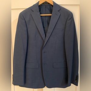 NEW with Tags! Calvin Klein Full Suit, slate blue, 40R